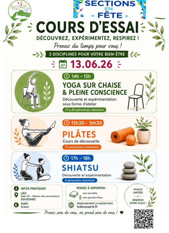 Inscription d&eacute;couverte activit&eacute;s 13/06/2026